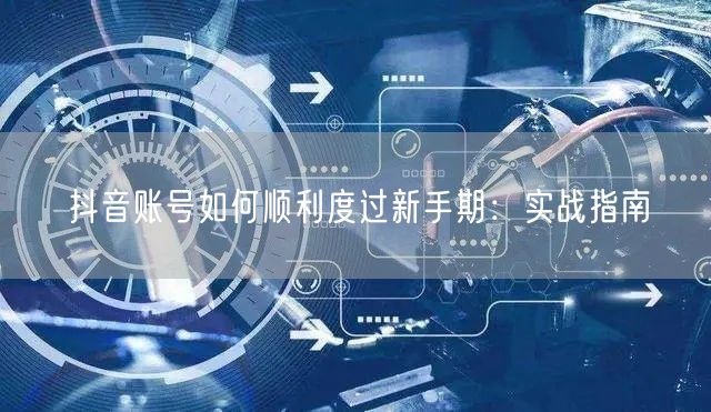 抖音账号如何顺利度过新手期：实战指南