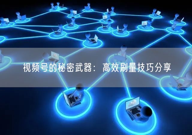 视频号的秘密武器：高效刷量技巧分享