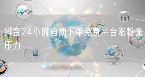抖音24小时自助下单免费平台涨粉无压力