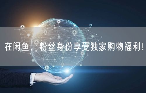 在闲鱼，粉丝身份享受独家购物福利！