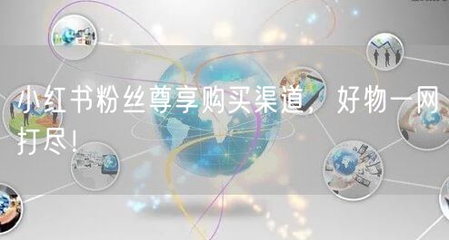 小红书粉丝尊享购买渠道，好物一网打尽！