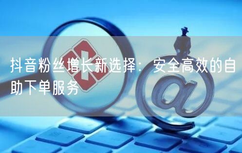 抖音粉丝增长新选择：安全高效的自助下单服务