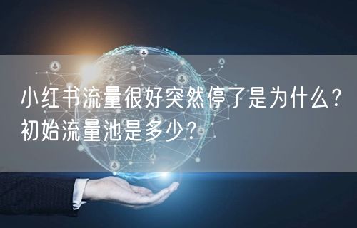小红书流量很好突然停了是为什么?初始流量池是多少?