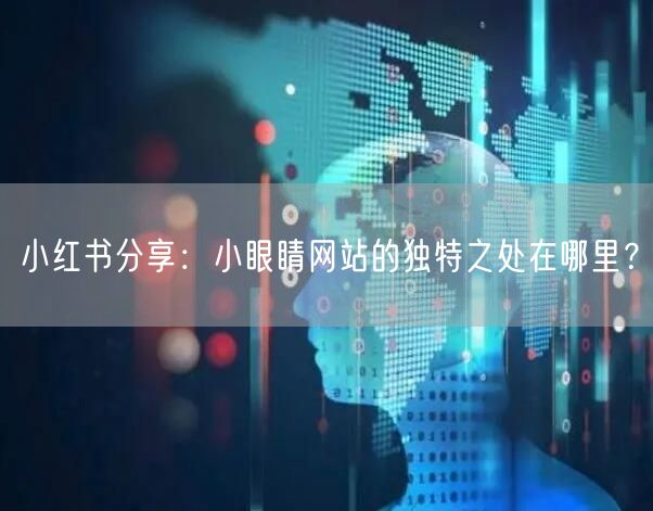 小红书分享：小眼睛网站的独特之处在哪里？
