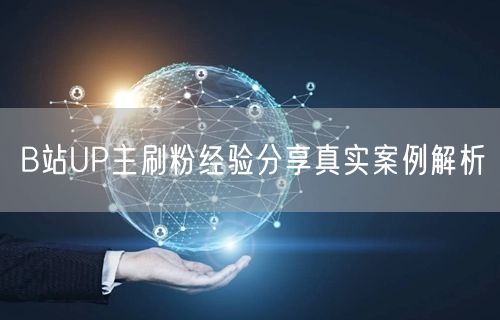 B站UP主刷粉经验分享真实案例解析
